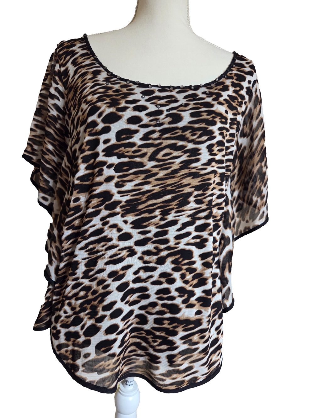 New York & Company Leopard Print Top -